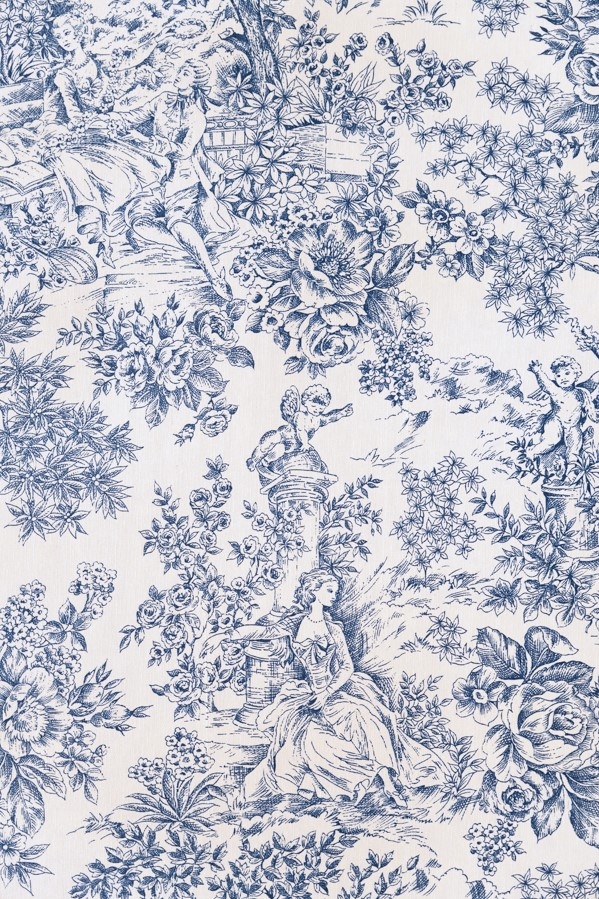 Vidal Tecidos | Products | Resinado Romantico Azul